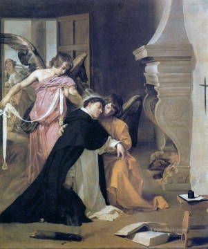  diego Pintura al %C3%B3leo - La Tentación de Santo Tomás de Aquino Diego Velázquez